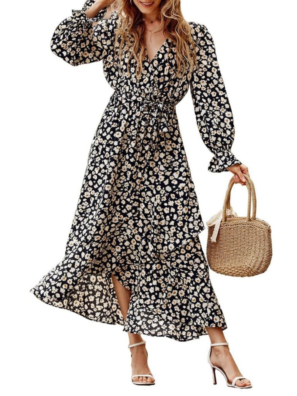 Puff Long Sleeve Boho Dresses for Women
